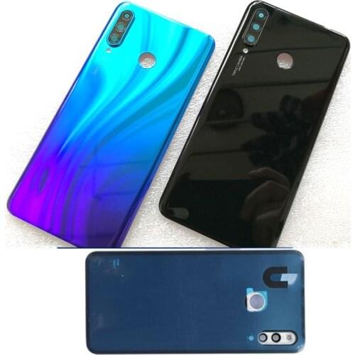 For Huawei P30 Lite Back Battery Cover Glass Rear Door Housing Case with Camera Lens Nova 4e P30Lite Back Cover Repair Parts