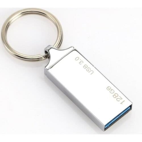 K33 32GB 64GB 128GB Keychain USB Waterproof Stable Transmission USB3.0 Metal USB Flash Drive for Computer