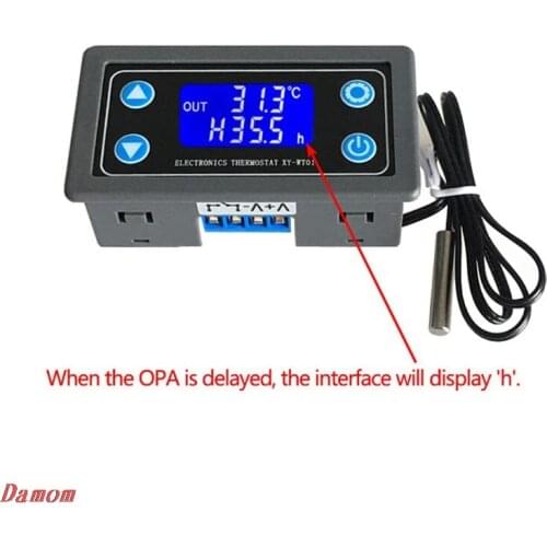 XY-WT01 Temperature Controller Digital LED Display Heating/Cooling Regulator Thermostat Switch