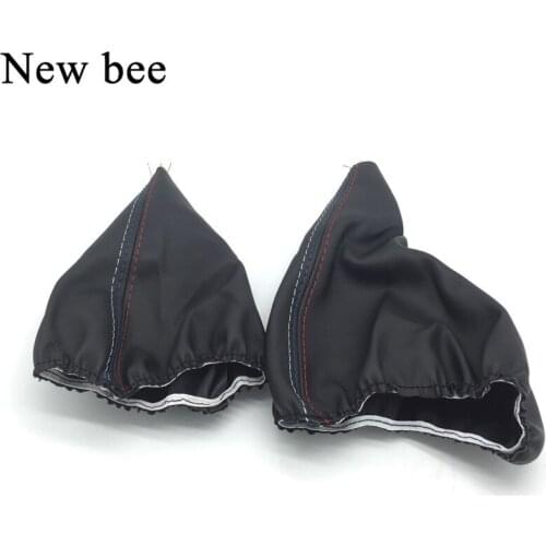 Car Gear Shift Knob Collar Leather Handbrake Gaiter Boot Cover Case For BMW E46 (1999-2005) / 3 Series E36 M3(1991-1998)