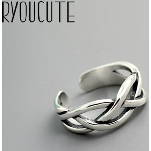 Personality Boho Cross Chains Rings for Women Jewelry Big Antique Rings Girls Christmas Gifts Anillos