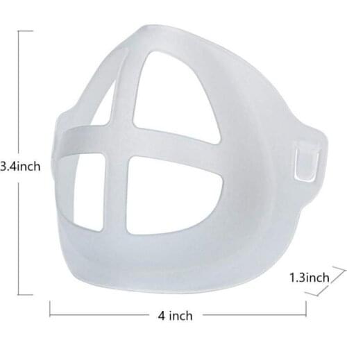 Reusable 3D Mask Bracket Silicone breathable smoothly mask holder antifogging Extended Comfortable motorcycle Mask Accessories