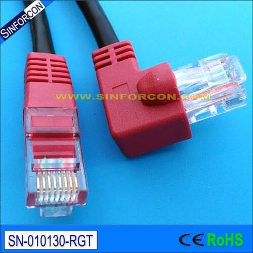 L shape rj45 patch cable l shape ethernet cable cat5 patch cord