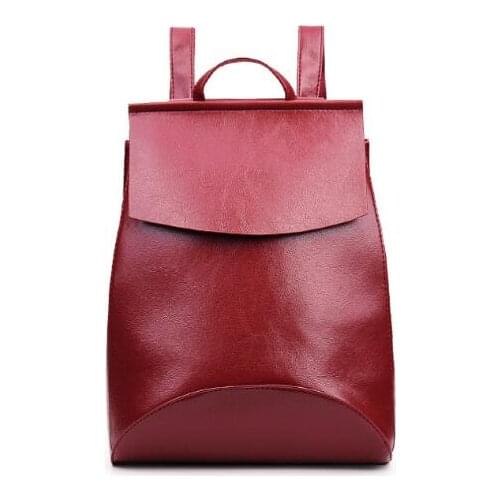 High Quality Women Backpack Youth Leather Backpacks for Teenage Girls Female School Shoulder Bag Bagpack mochila 8966