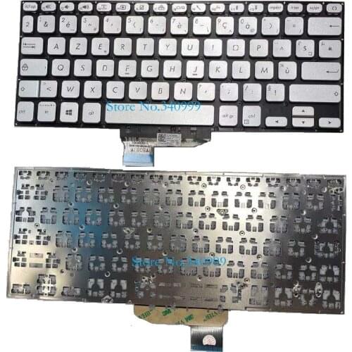 New AZERTY French For ASUS VIVOBOOK X430FN X430FA X430U S430 Backlit silver Laptop Keyboard