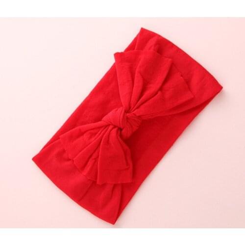 New 23 color cute fashion baby headband bow baby hair band super soft nylon hair band elastic hair band newborn headband