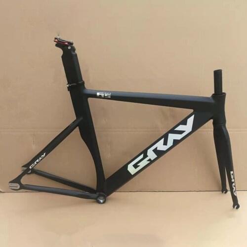 Single Speed Fixie Bike Frame 48cm 52cm Fixed Gear Bicycle Frameset Matte Black Aluminum Alloy Fork Cycling Equipmet Parts