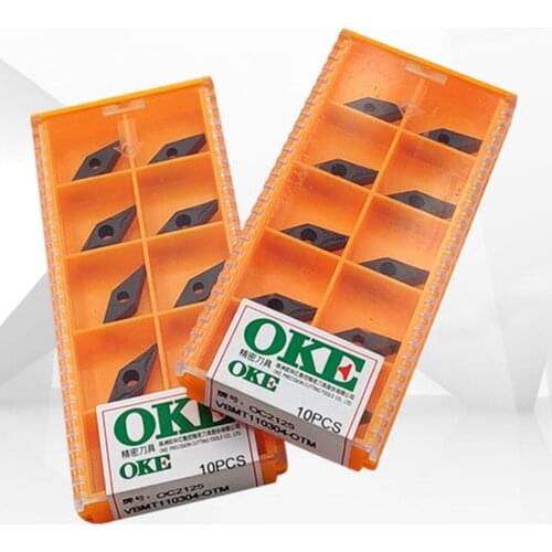 OKE VBMT110304-OTM OP1215/VBMT110304-OTM OP1315/VBMT110304-OTM OC2125/VBMT110304-OTM OC2115 CNC carbide inserts 10PCS/BOX