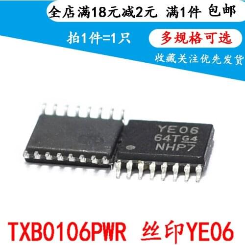 Original | TXB0106PWR TXB0106 YE06 integrated IC chip TSSOP - 16 (2PCS)