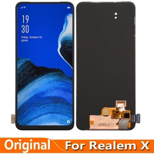 Origonal Amoled 6.53" For Realme X RMX1901 RMX1903 LCD Display Screen Touch Digitizer Assembly With Frame