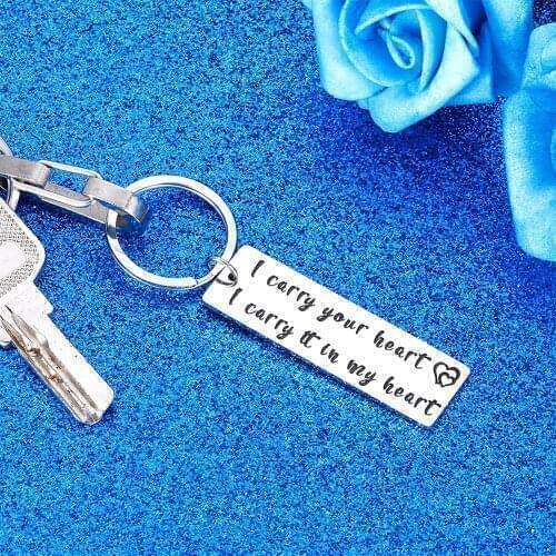 Valentines Day Gifts for Him Her Couple Keychain for Husband Boyfriend Love You Key Chain Wedding Anniversary Gift for Men Women