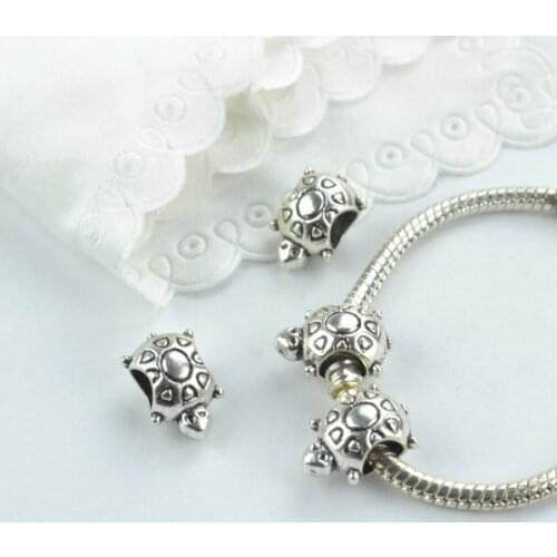 15 pcs Silver Plated tortoise Charms alloy Pendants for Bracelet Necklace Jewelry Making Accessories DIY 1878