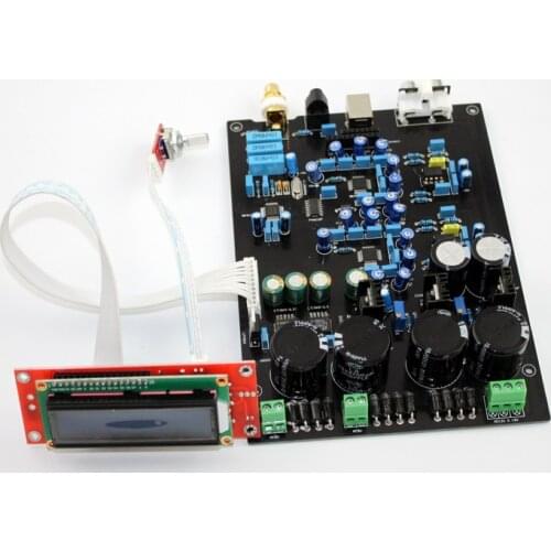 Latest Support DOP DSD Optical Fiber Coaxial USB Input DAC AUDIO Amplifier Board AK4490EQ Double and Soft Control Board +AK4118