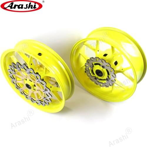 ARASHI Front Rear Wheel Rim Front Brake Disc Rotors for Honda CBR1000RR 2004 2005 CBR1000 CBR 1000 1000RR