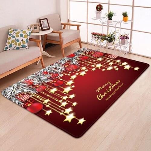 Christmas Floor Mats Festival Printed Doormat Kitchen Bathroom rugs House Carpet for Living Room Anti-Slip Tapete Rug