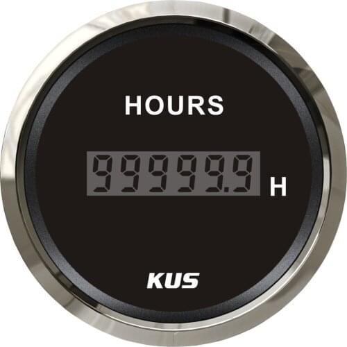 Popular 2" 52mm Hour Meter Hour Gauge 12V 24V KY39000 with backlight