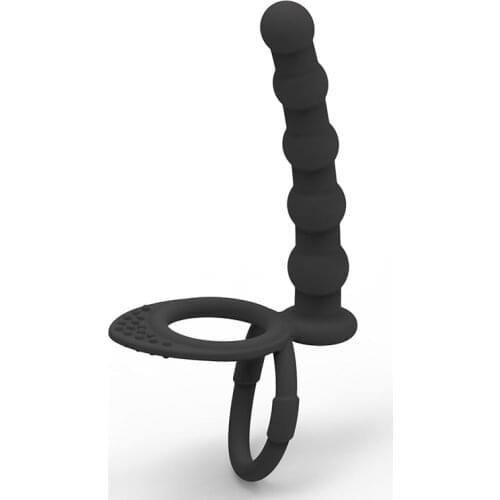 Silicone Butt Plug Anal Plug G-spot Massager with Penis Ring Vaginal Stimulation Anal Plug Adult Products Sex Toys For Men Women