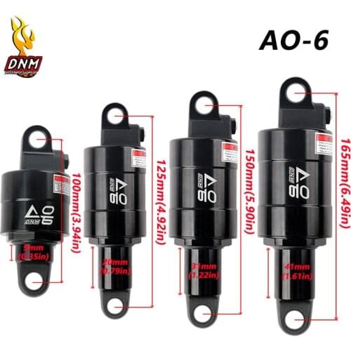 DNM AO-6 Shock Absorber 100/125/150/165mm Shock Absorber Folding Bike Pneumatic Rear Tank Mountain Bike Rear Shock Absorber