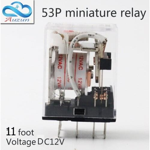 10 pieces hh53P small current relay intermediate relay DC12V 11a foot 5 a3 3closure ECNKO