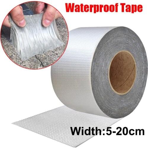 Aluminum Foil Butyl Rubber Tape Pipe Roof Crack Repair Tape Thickened Leak Proof Stickers High Temperature Waterproof Tapes