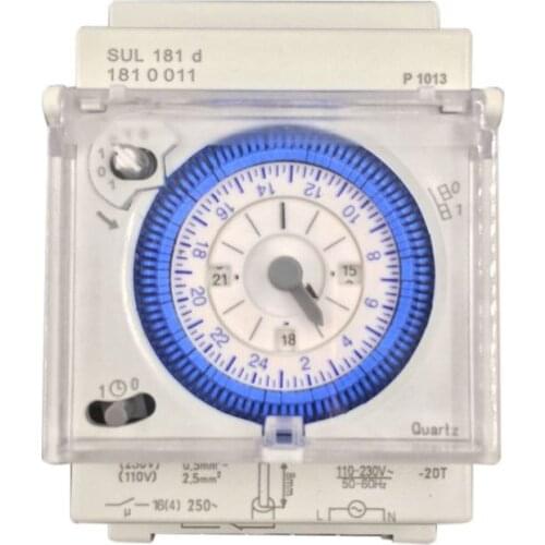 Analog Mechanical Timer Switch 110V-220V 24 hours Daily Programmable 15min Setting Time Switch Relay SUL181D Hot