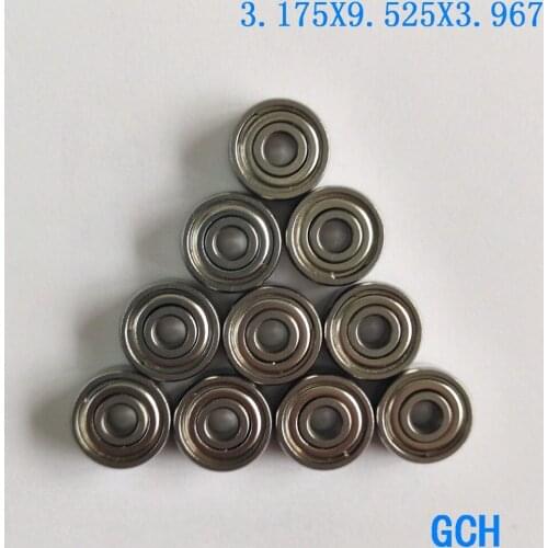 FREE SHIPPING 10PCS 3.175X9.525X3.967mm SR2C ZZ SRL A7 Stainless Steel Hybrid Ceramic Fishing Reel Bearings By GCH