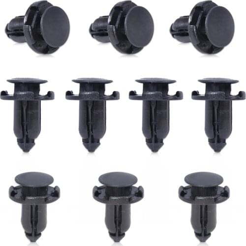CITALL MR-200300 10Pcs Nylon Fender & Bumper Push-Type Clip Retainer For Mitsubishi Galant Lancer Mirage Pajero Honda Dingo