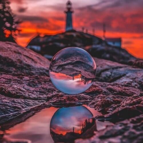 Home Decoration Balls, Photography Props, Transparent Crystal Glass Balls, Desktop Ornaments, Modern Minimalist Crafts