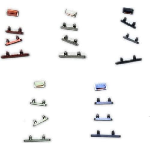 Silver/Black/Blue/Red/Green Color Volume Key Switch Power Lock Side Button Set for Apple iPhone 12/12 Mini