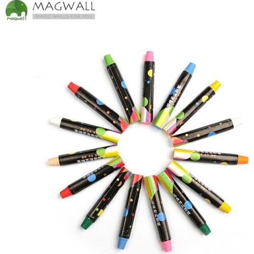 Eco-friendly water-soluble dust free chalk 10 colors 20pcs/ set durable safe chalk set