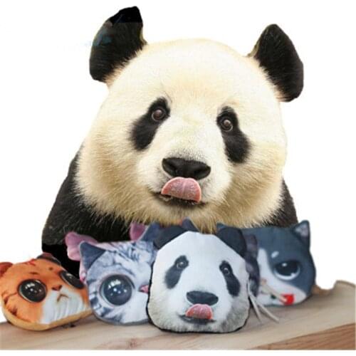 Harajuku panda creative hand zipper wallet stereo printing cloth stationery bag and card bag wholesale