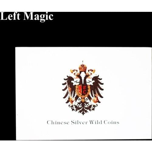 Chinese Silver Wild Coins Magic Tricks Three to One Coin Change Magia Close Up Illusions Gimmick Prop Appear Vanish FISM hot