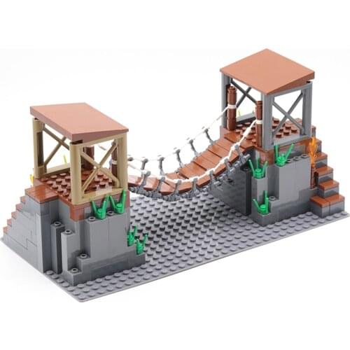 2021 World War 2 WW2 Army Military Soldier City Police SWAT Battle Of The Chain Bridge Building Block MOC Model DIY Bricks Toys