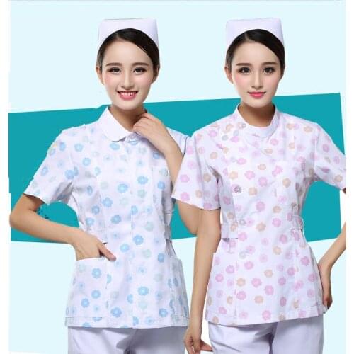 Laundry suit split suit short sleeve Yuesao service nurse dress up female dentist oral cotton Korean uniform brush hand coat