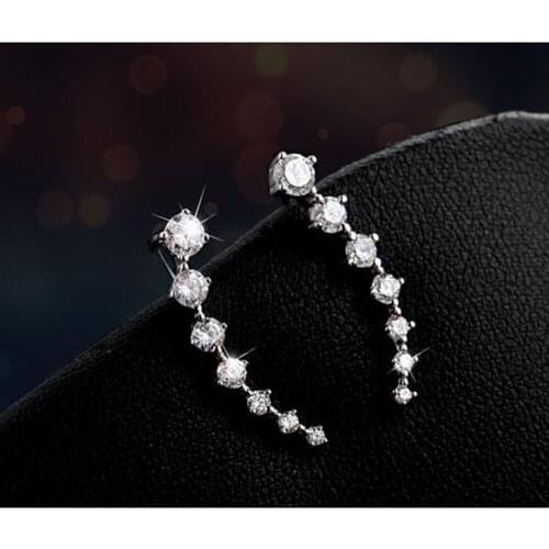 Hot Selling 2017 New Bijoux Fashion Big Dipper Zircon Earrings For Women Wholesale Wedding Jewelry Accessories Earing