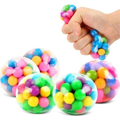 MY DNA Stress Ball (4-Pack) Squeeze Color Sensory Toy Relieve Tension Stress Home Travel and Office Use Fun for Kids and Adults