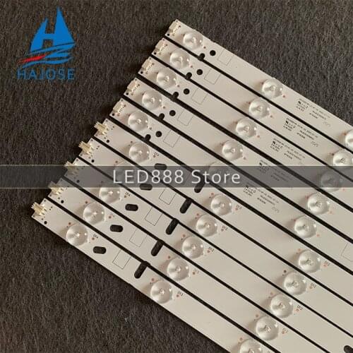 New 10 pieces/set 496mm LED backlight strip For ZDCX50D14R-ZC14F-02 01 ZDCX50D14L-ZC14F-02 303CX500033 LT-50E350 LT-50E560