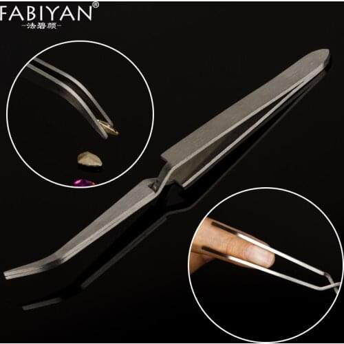 Nail Art Shaping Tweezers Stainless Steel Multi-Function Clip Tip Manicure Tool UV Gel Acrylic C Curve Nipper Picking Rhinestone