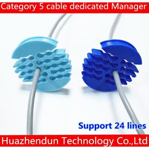 Five types of line dedicated line management category 5 cable Computer room cable manager Tool row Support 24 lines