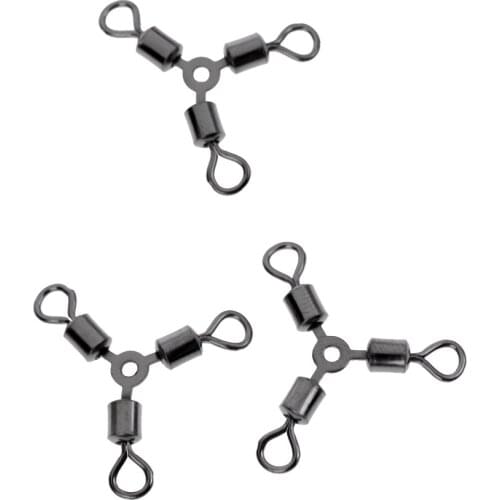 Rig Ring Swivel Solid Rig Rings Bearing Connector Swivels Snaps Silver