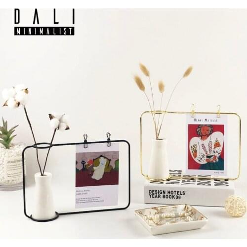 Nordic Modern Hydroponic Plant Vase Flower Pot Wrought Iron Vase Wedding Home Table Decor WY80606