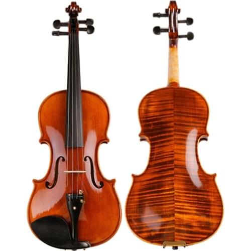 High-grade Natural Stripes Maple Violin Full Hand-made Alcohol Paint Violino 4/4 3/4 Naturally dried 20 years TONGLING Brand