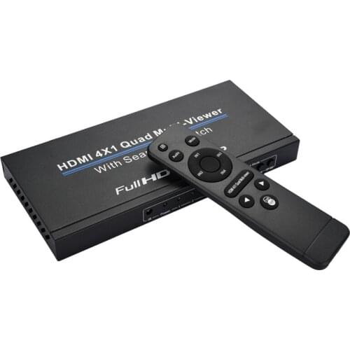 TZT NK-941 HDMI-compatible 4x1 Quad Multi-Viewer With Seamless Switch FullHD 1080P Supports Remote Control