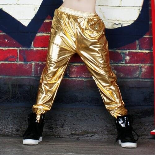 New Fashion women men unisex mid waist street wear club wide leg loose trousers Harajuku stage Performance hip hop dance pant