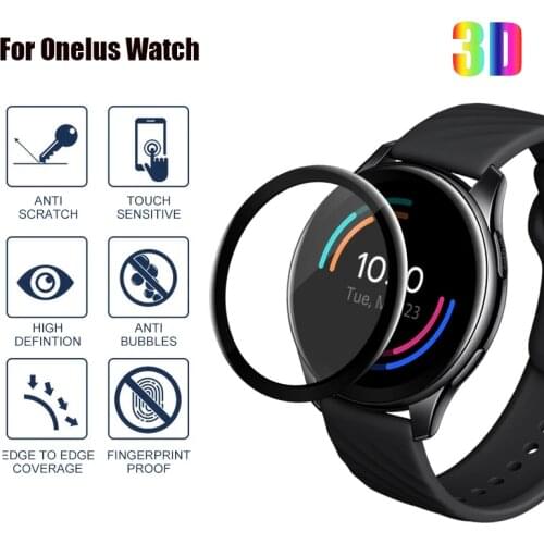 Soft Fibre Glass Protective Film Cover For Oneplus Watch Smartwatch Screen Protector 3D Curved full soft Cover for One Plus