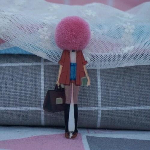 Woman Lovely handmake brooch fashion badges pin on backpack cloth icons for woman