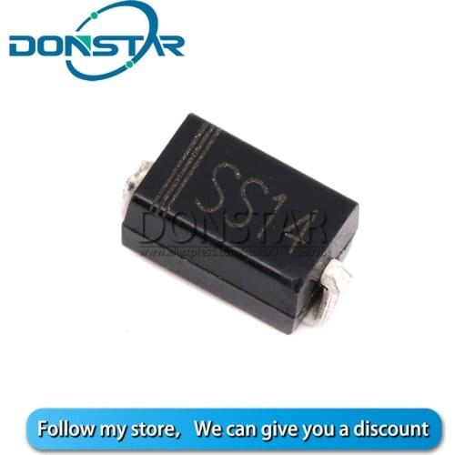 100PCS SS14 SMA 1N5819 IN5819 DO-214AC 40V Schottky Diodes