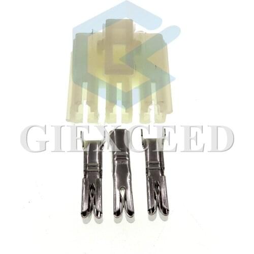 2 Sets 3 Pin Female Auto Wiring Plug Electric Cable Connector Socket With Terminals