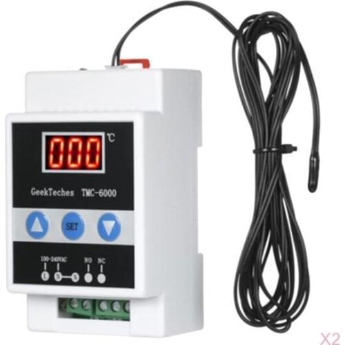 2XTMC-6000 Guide Rail Thermoregulator Digital Temperature Controller Style1