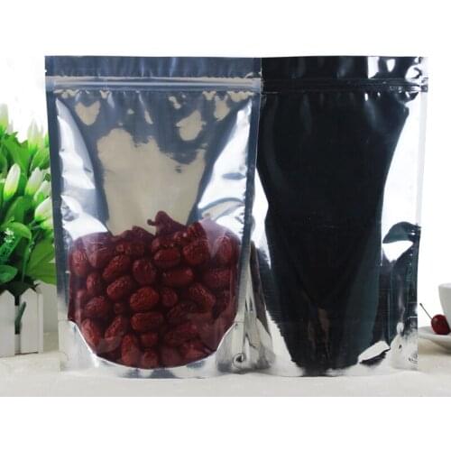 30X40+6 CM stand Self sealing bag translucent Food bag